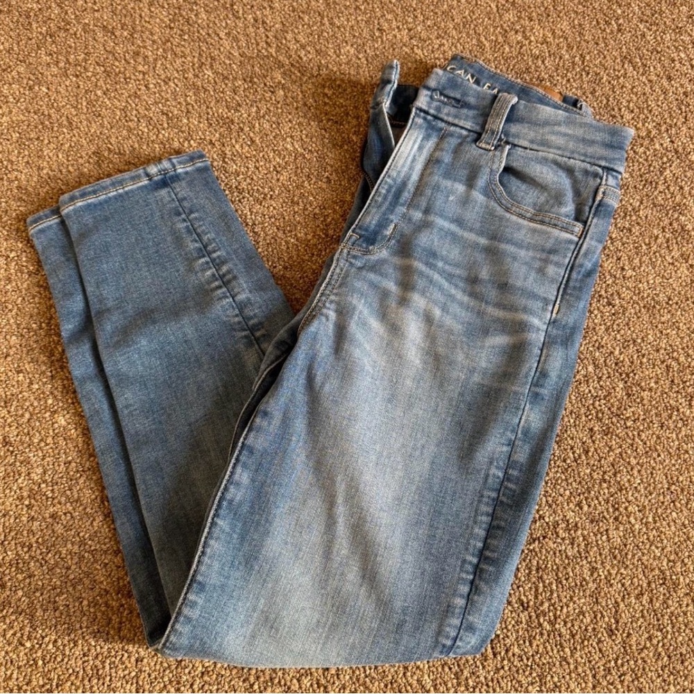 American Eagle Outfitters Blue Ankle Jeans
